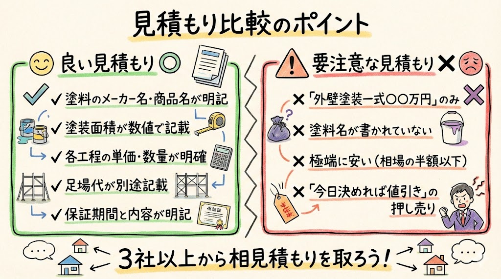 見積もり比較のポイント